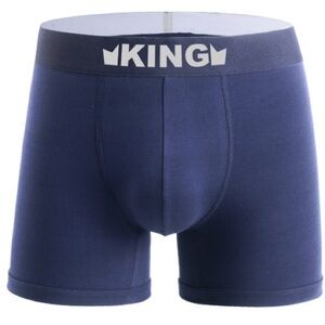 KING Men's Navy Boxer Briefs